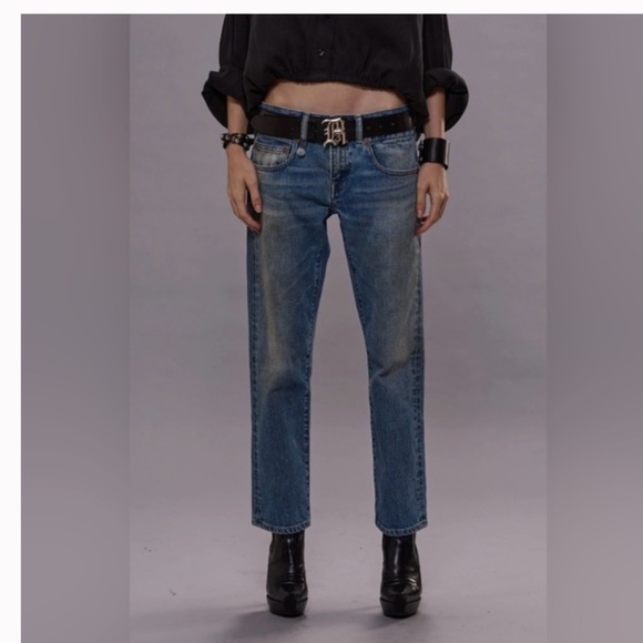 R13 Women's Blue Straight Jeans - Picture 4 of 7